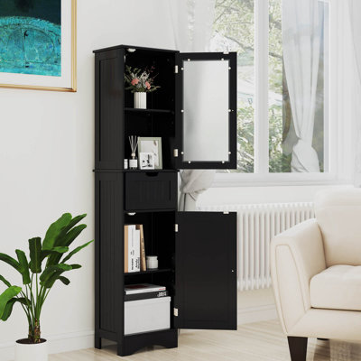 Ajdina Freestanding Linen Cabinet