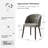 Kanalu Modern Dining Chair With Solid Wood Legs-43455607-43455605