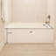 Baignoire alcôve moderne de 60 po x 36 po avec dossier ergonomique et base antidérapante, drain à droite, blanc brillant - LUXE-119140530
