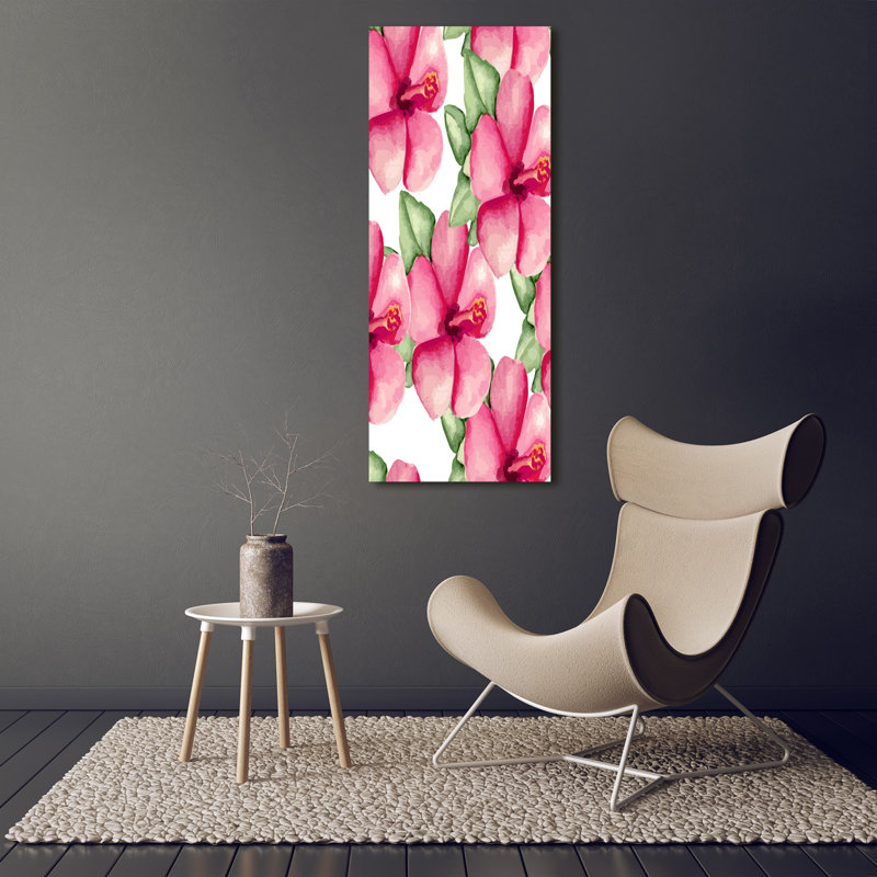 Tropical Flowers - Wrapped Canvas Print