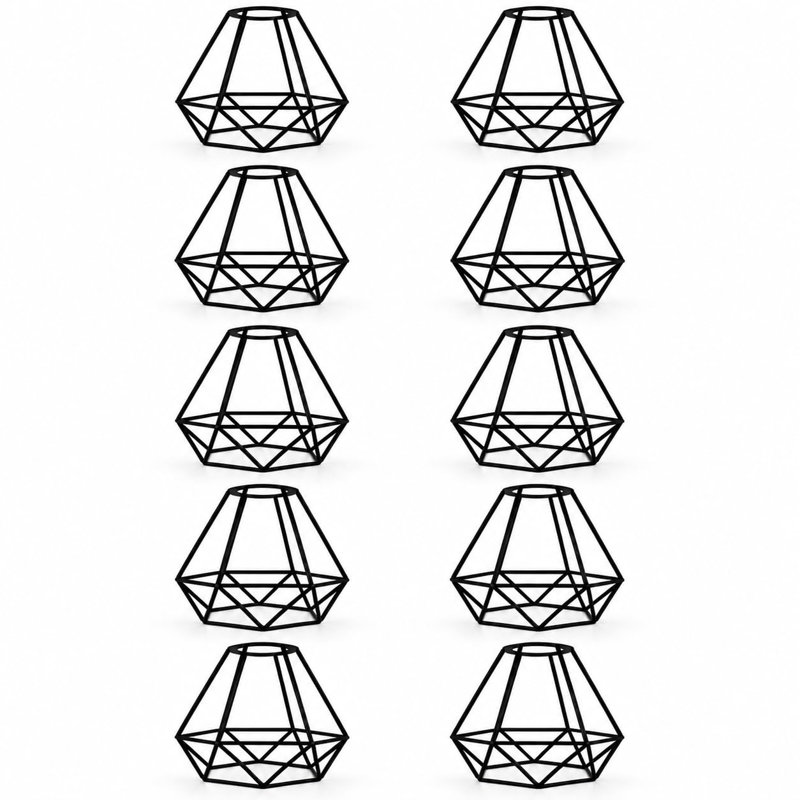8.07 in. H Metal Diamond Pendant Shade