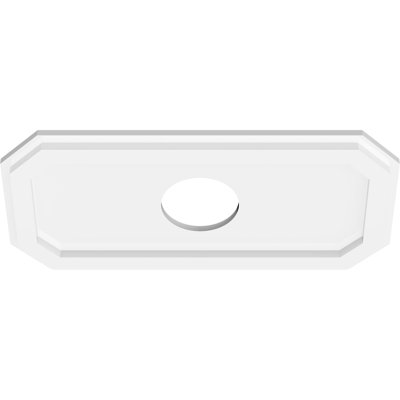 20"W x 10"H x 4"ID x 7"C x 1"P Emerald Architectural Grade PVC Contemporary Ceiling Medallion