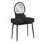 Magnifique commode avec miroir et tabouret avec tiroirs de rangement-414367930