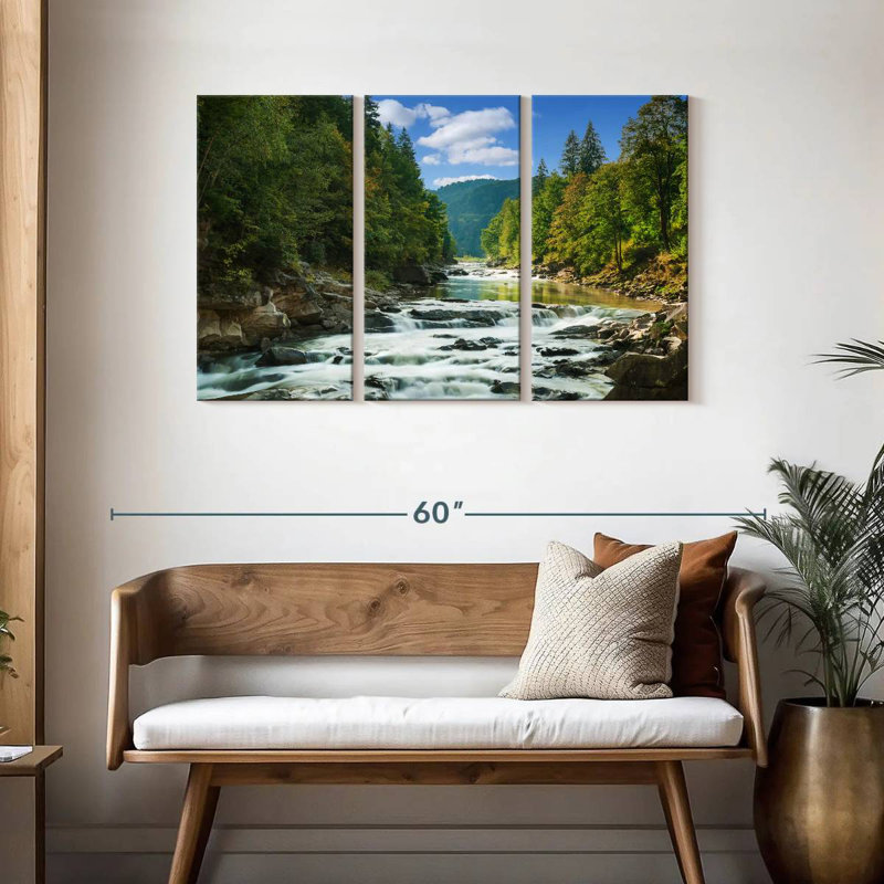 Alvord Mountain Waterfall River, 28" H x 45" W
