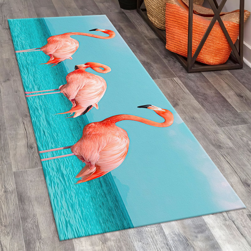 Floral Pattern With Pile Soft Type Printed Rug in Vibrant Colors Perfect for Adding a Touch of Elegance to Any Room Decor