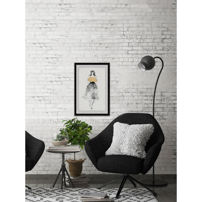 Bohemian Fashonista - Single Picture Frame Print, 61 cm H x 41 cm W x 4 cm D
