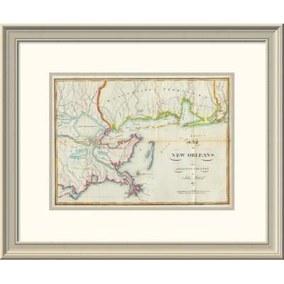 Map of New Orleans and Adjacent Country, 1815' Framed Print -  East Urban Home, EASN4508 39508813