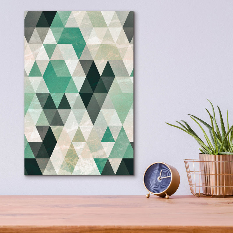 " Triangle Pattern " by Tai Prints, 16" H x 12" W x 0.13" D