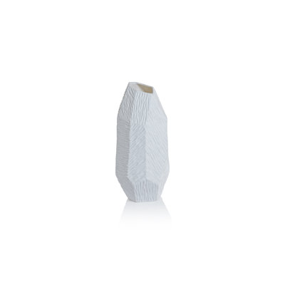 Phillippe Faceted Fine Bone China Vase
