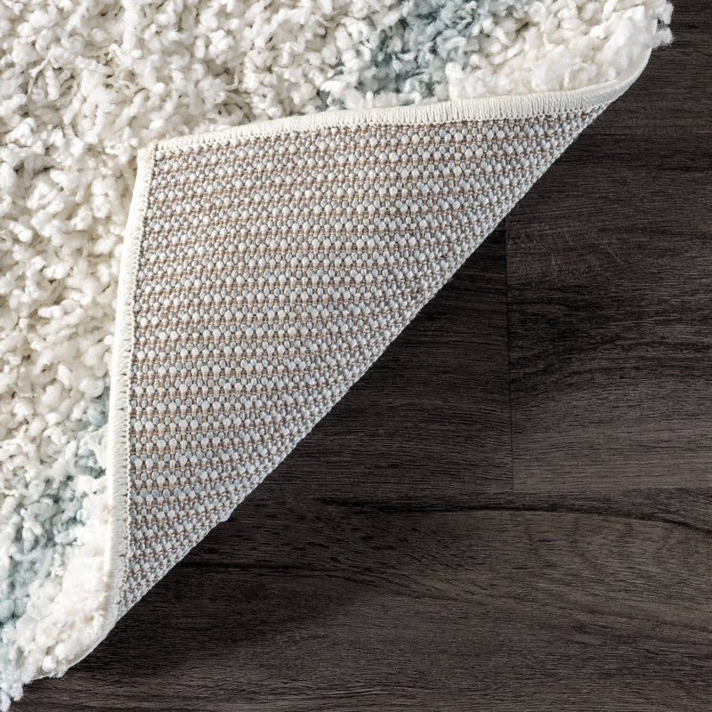 Geometric Ivory Area Rug, Runner 2'8" x 8'