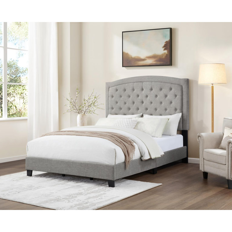 Light Gray Twin Bed, Twin