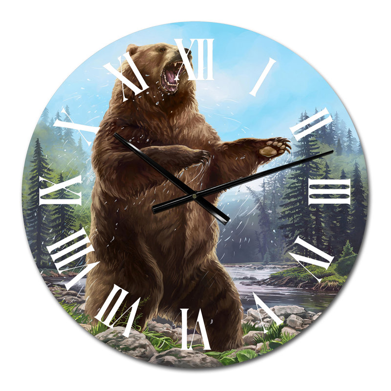 Ours debout ours - horloge murale traditionnelle, Petit