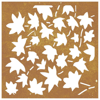 Décoration murale de jardin vidaXL brun rouille moyen en acier Corten