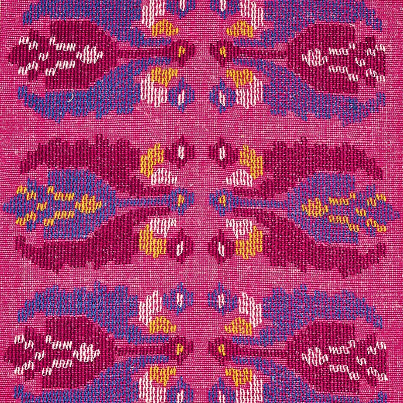 Sandor Stripe Embroidery Fabric, Magenta