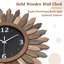 Horloge murale 21 po en bois rustique Boho Sunburst-252694258