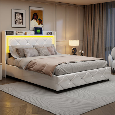 Upholstered Ottoman Storage Bed