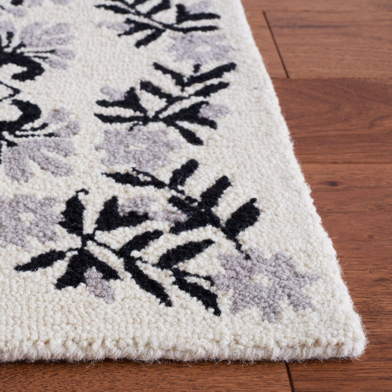 Empire Hand Tufted Indian Wool Floral Rug, Runner 2'3" x 9'