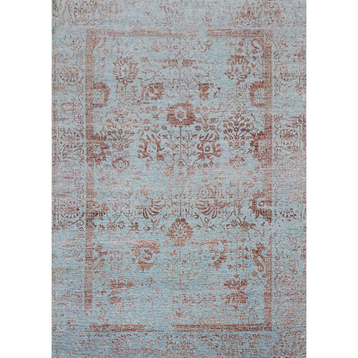 Bokara Rug Co., Inc. Hand-Knotted High-Quality Silver and Copper Area ...