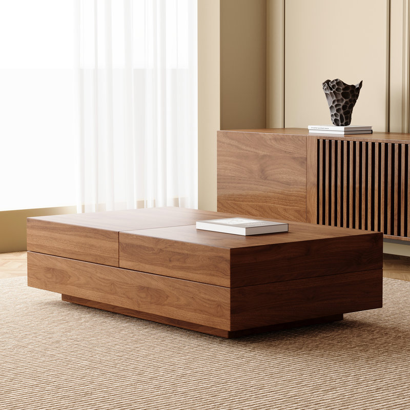 47.2" Extendable Coffee Table With Hidden Storage For Living Room & Apartment