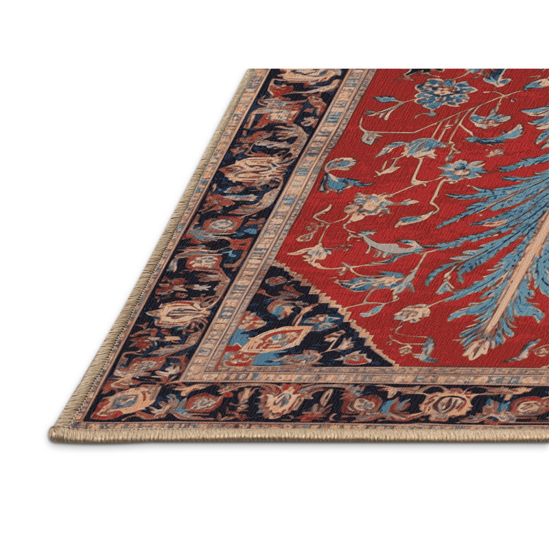 Tapis brun lavable à la machine, Rectangulaire 3 pi x 5 pi