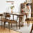 Brown Rectangular Solid Dining Table For Dining Room/Kitchen-1240211551