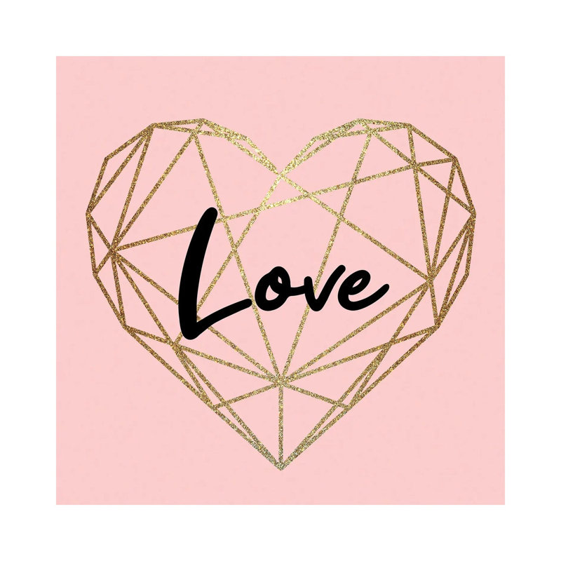 Love Heart by Kimberly Allen - Wrapped Canvas Print, 30.48 cm H x 30.48 cm W