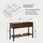 Console en bois massif 43 po Miller