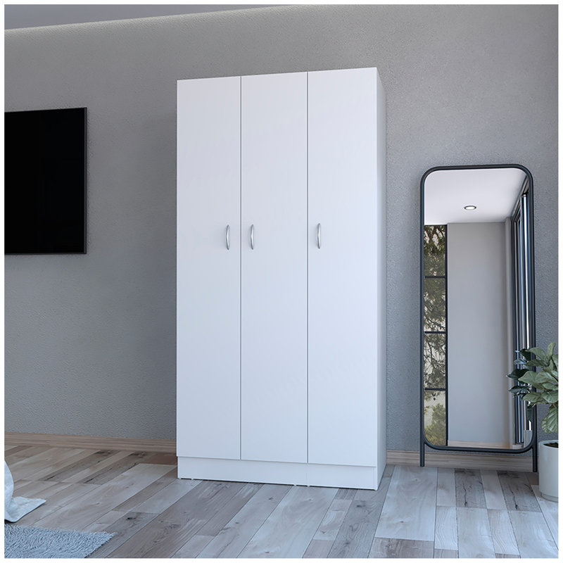 Garde-robe Erie, chambre à coucher, Blanc