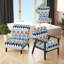 Motif géométrique à chevrons harmonisés - Fauteuil d'appoint et fauteuil rembourrés-1623554038