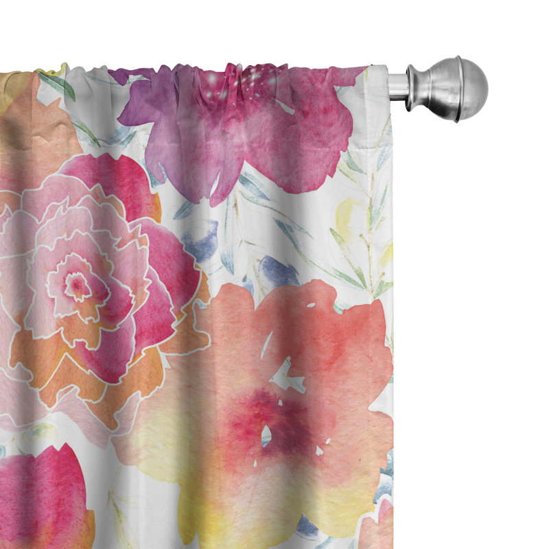 Semi Sheer Curtain Pair, 28" W x 84" L