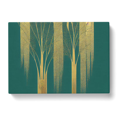 Legendary Weeping Willow Trees Abstract - Wrapped Canvas