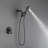 Dual Shower Faucet Set with Valve High Pressure 2 in 1 Shower Combo Set Shower System with Handheld-71070211
