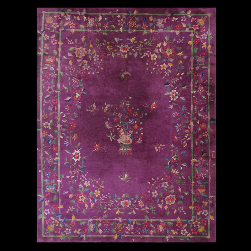 One-of-a-Kind 9'2" x 11'10" Hand Knotted Area Rug