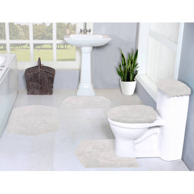 Delean Bath Rug Latitude Run Color: White