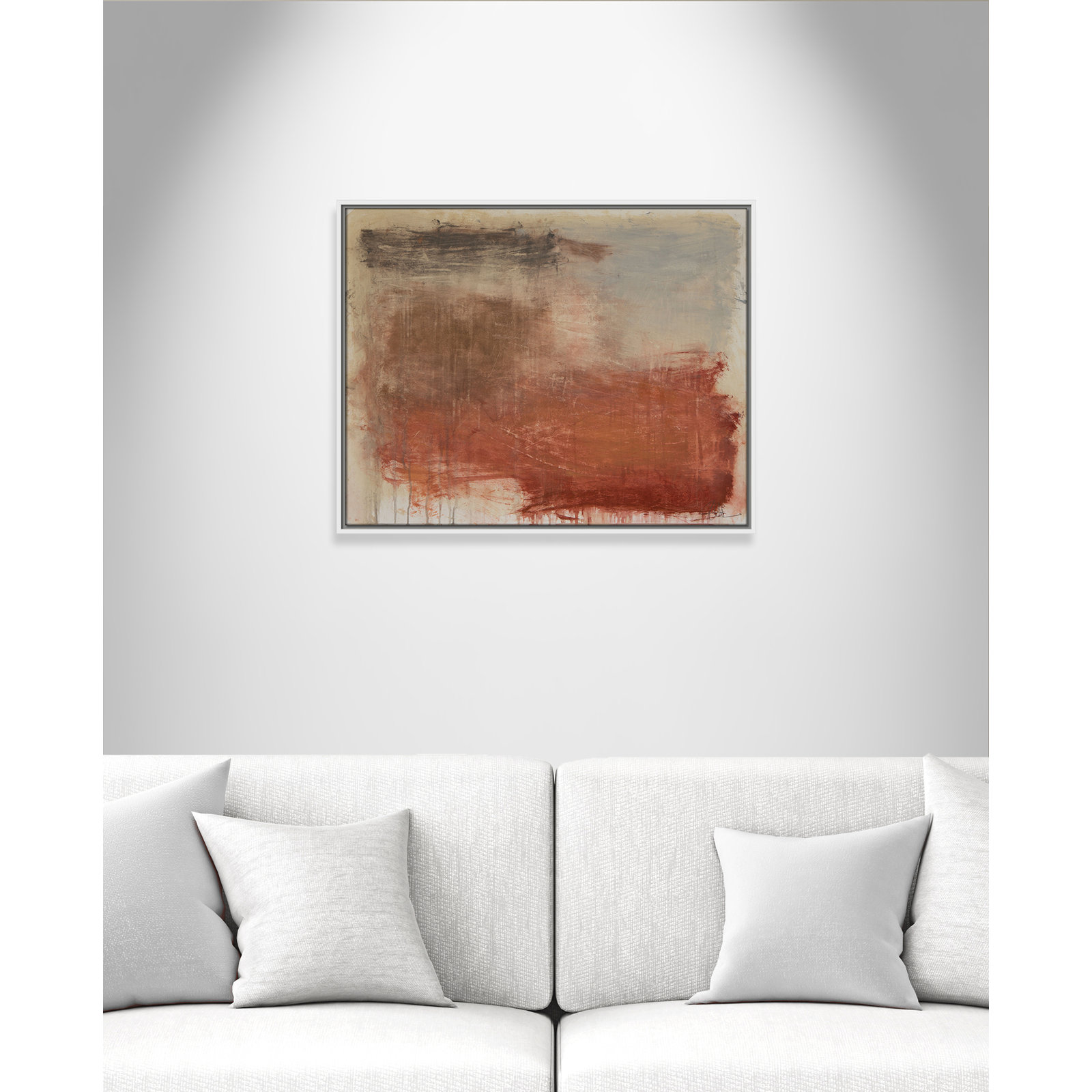 Colin "Autumn Over The Riviera" Print, 23.5" H x 29.5" W, White