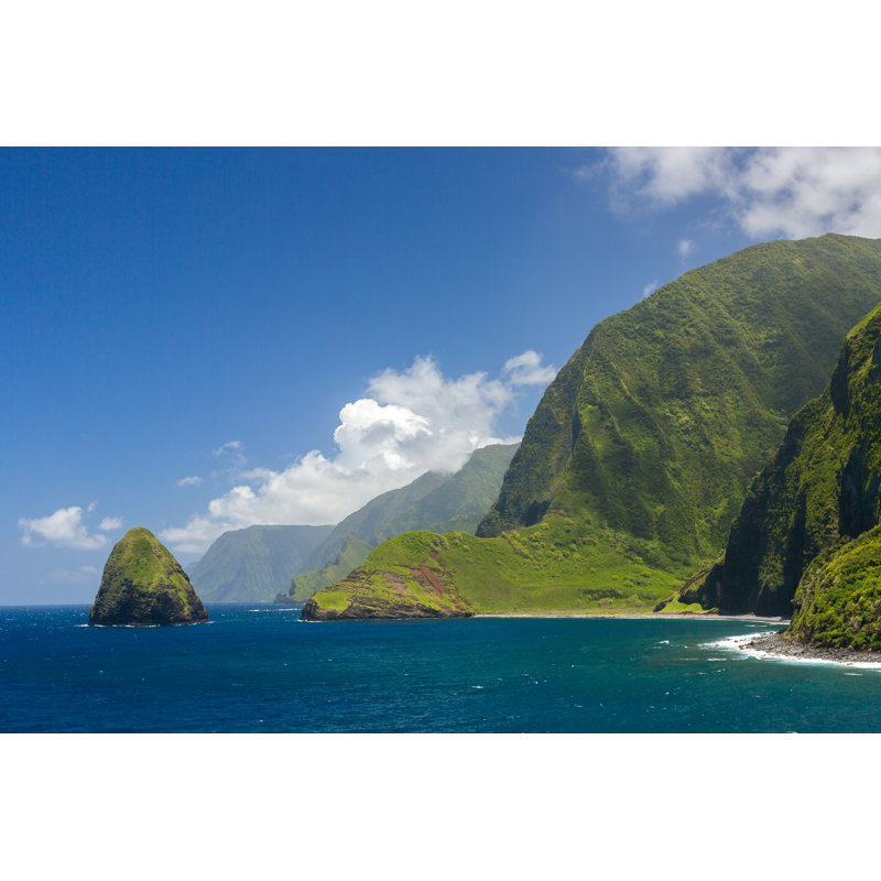 Sea Cliffs by Kridsada Kamsombat - Wrapped Canvas Print, 30cm H x 46cm W x 3.8cm D