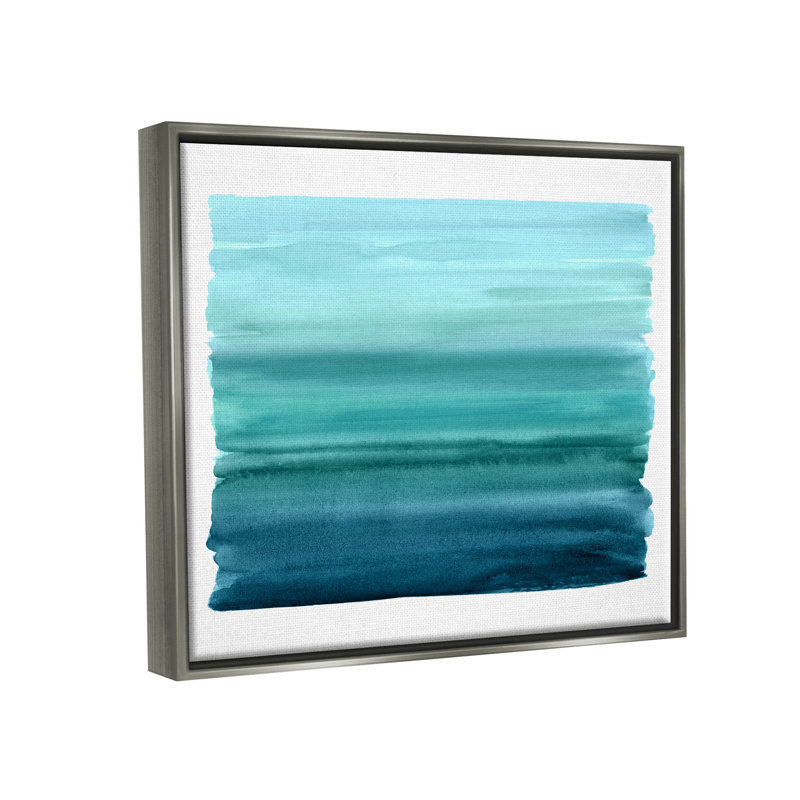 «Turquoise Gradient Shape», estampe numérique par Allie Corbin, Estampe numérique Farmhouse, H 17 po x l 21 po x P 1,7 po