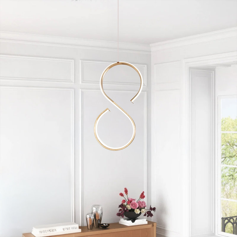 Luminaire suspendu moderne, lampe à DEL intégrée minimaliste 4000k, luminaire suspendu à hauteur réglable pour îlot de cuisine dans la salle à manger