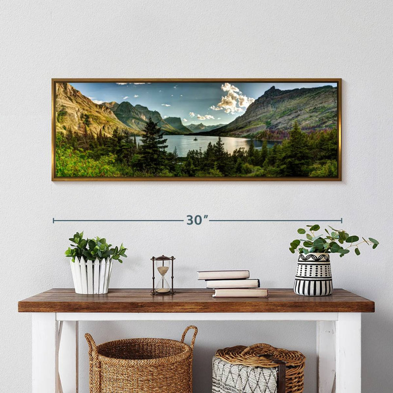 Montana, Montana, Cadre flottant doré, 31" X 11"
