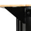 Chariot de cuisine Drop, noir. Armoire avec rangement interne, 5 roulettes pour la mobilité dans la salle à manger Black Island et une organisation efficace-276653481
