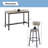 Reames 5-Piece Bar Table Set, Counter Height Table with 4 Bar Chairs, Pub Table Set