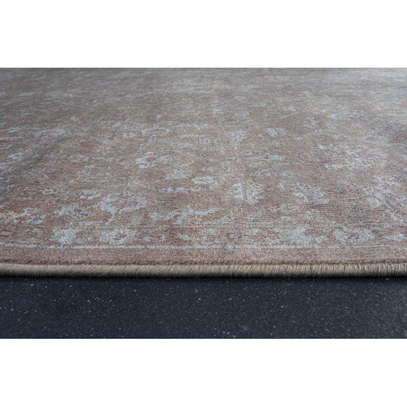 Tapis rouille et viscose Werri, Rectangle de 5 pi x 8 pi