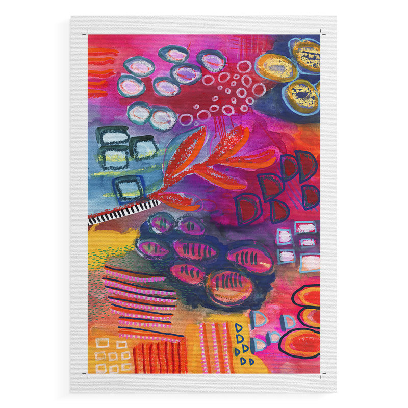 «Vivacialy change I», impression sur toile seulement - non encadrée, H 18 po x l 12 po