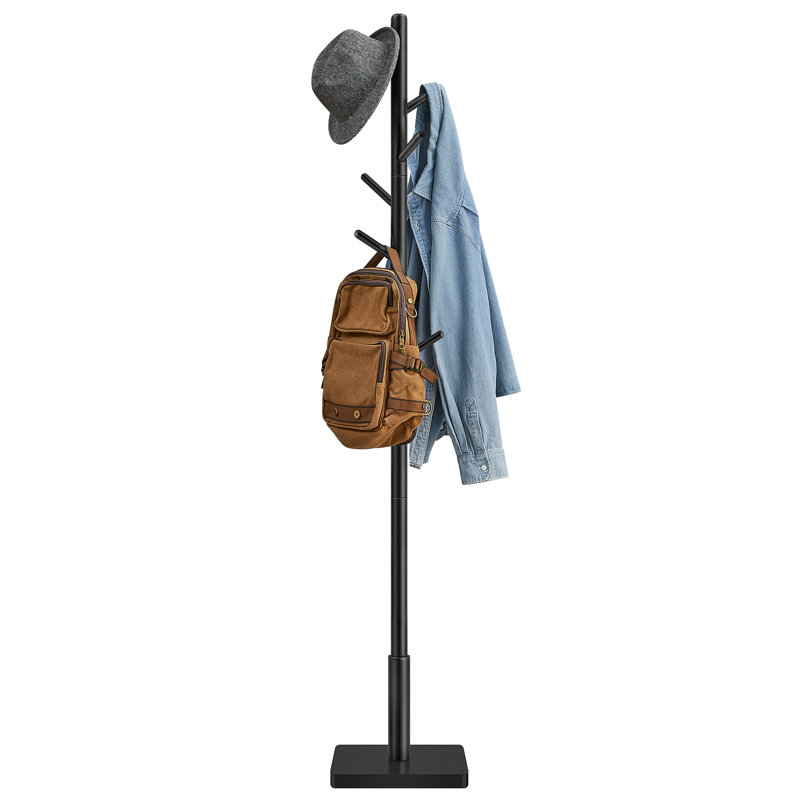 Blanding Freestanding 8 - Hook Coat Rack, Black
