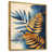Toile avec cadre flottant or