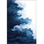 Tapis décoratif bleu fumé lavable à la machine-291150018