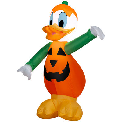 Airblown Donald Duck in Pumpkin Costume Disney