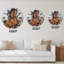 Portrait d'un cheval dans la course - Horloge murale traditionnelle-2143182584