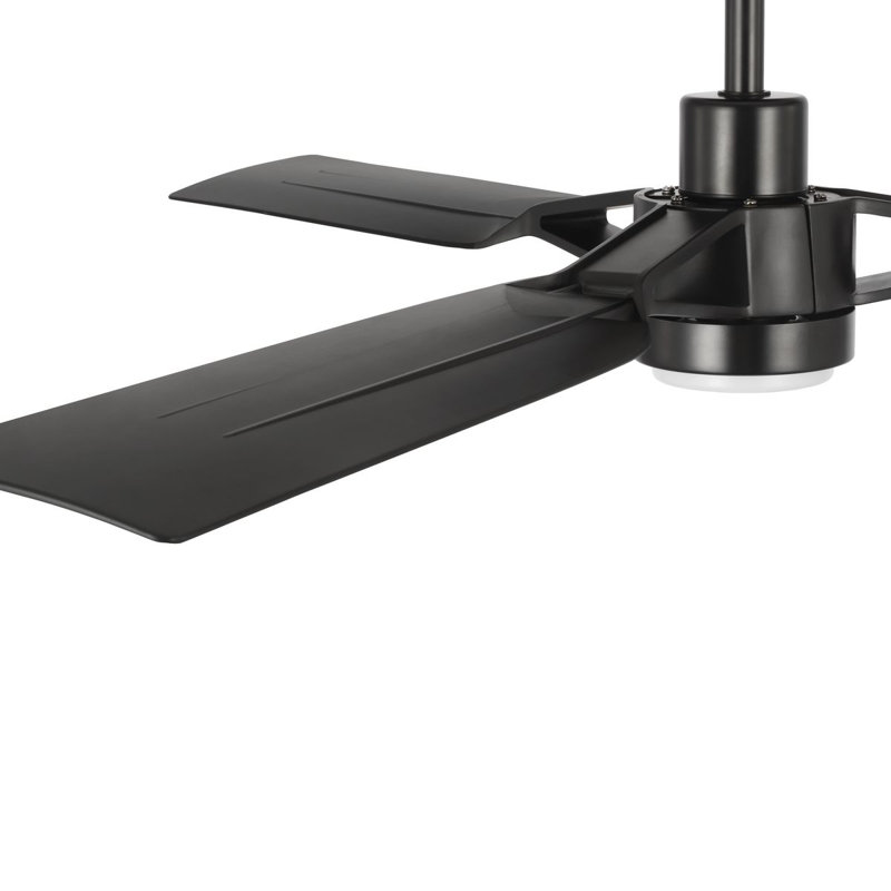 Belen 60'' Matte Black Ceiling Fan with LED Light
