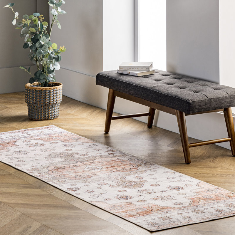 Banks SpinClean Vintage Machine Washable Area Rug, Runner 2'6" x 8'